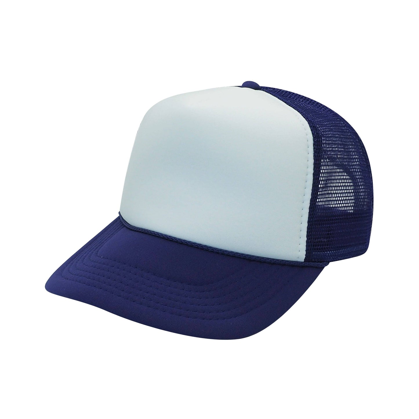 The Park Wholesale - Nissun Classic Trucker Baseball Hats Caps Foam Mesh Blank Solid Two Tone Snapback Adult Youth