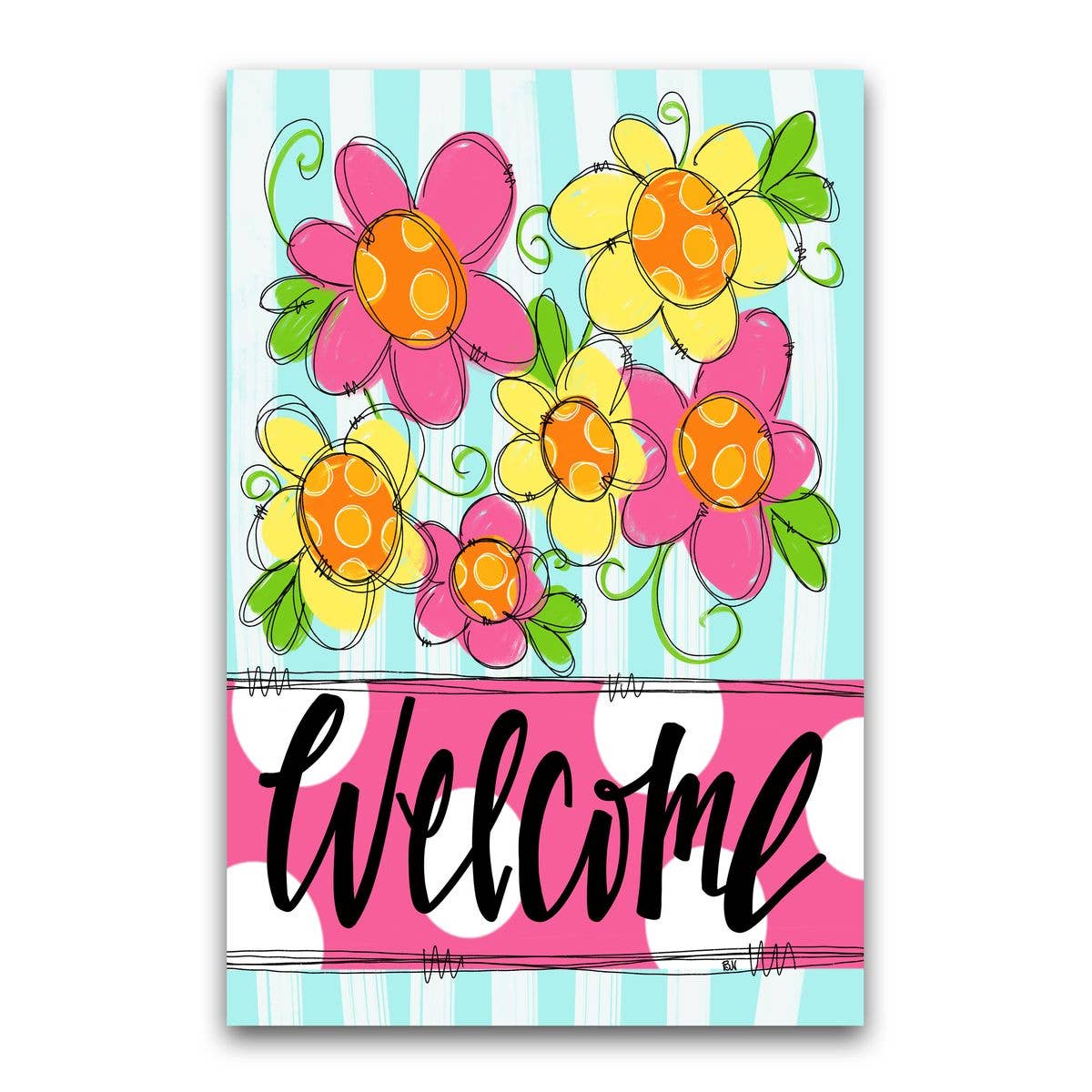 MAGNOLIA LANE - Welcome Flower Flag
