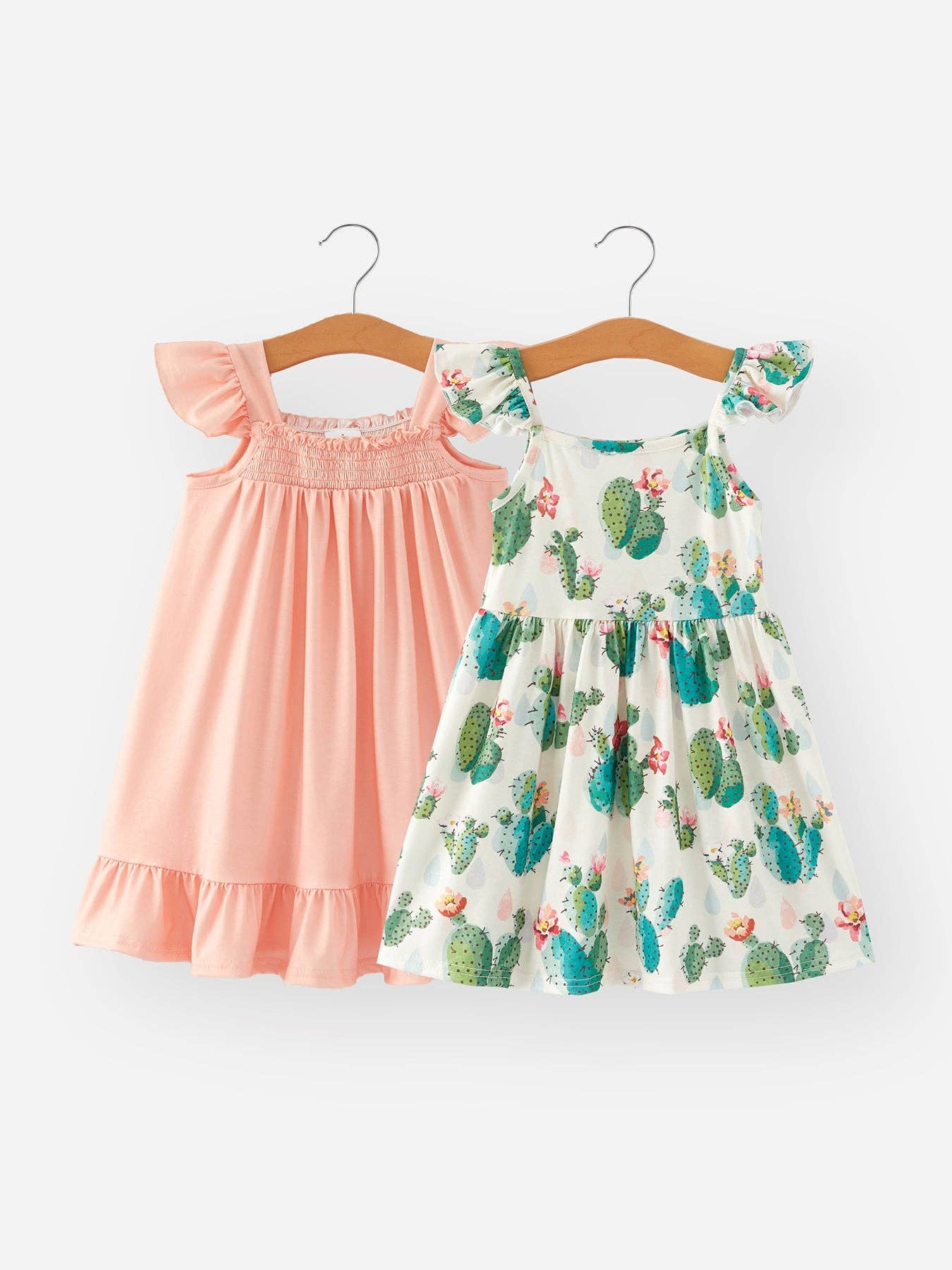 Rylee Faith Designs - Summer Girls Cactus Dress Two-piece Set