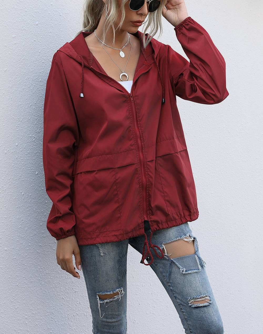 HIDDENBRAND - Hooded Zip up Windbreaker