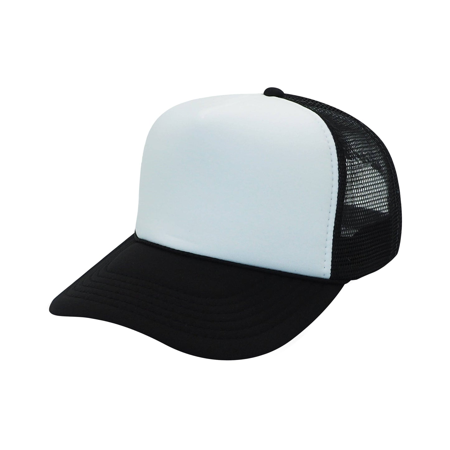 The Park Wholesale - Nissun Classic Trucker Baseball Hats Caps Foam Mesh Blank Solid Two Tone Snapback Adult Youth