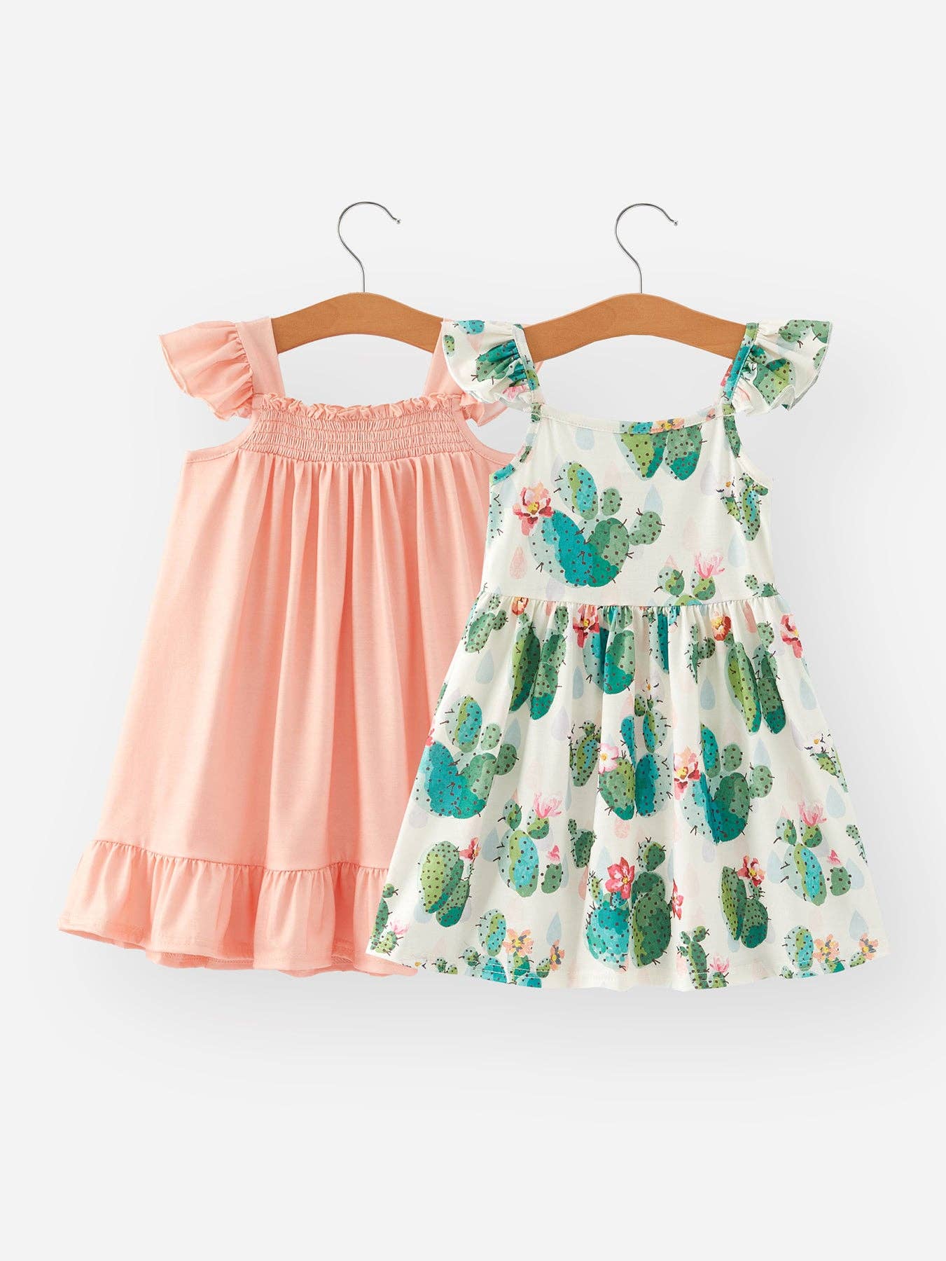Rylee Faith Designs - Summer Girls Cactus Dress Two-piece Set