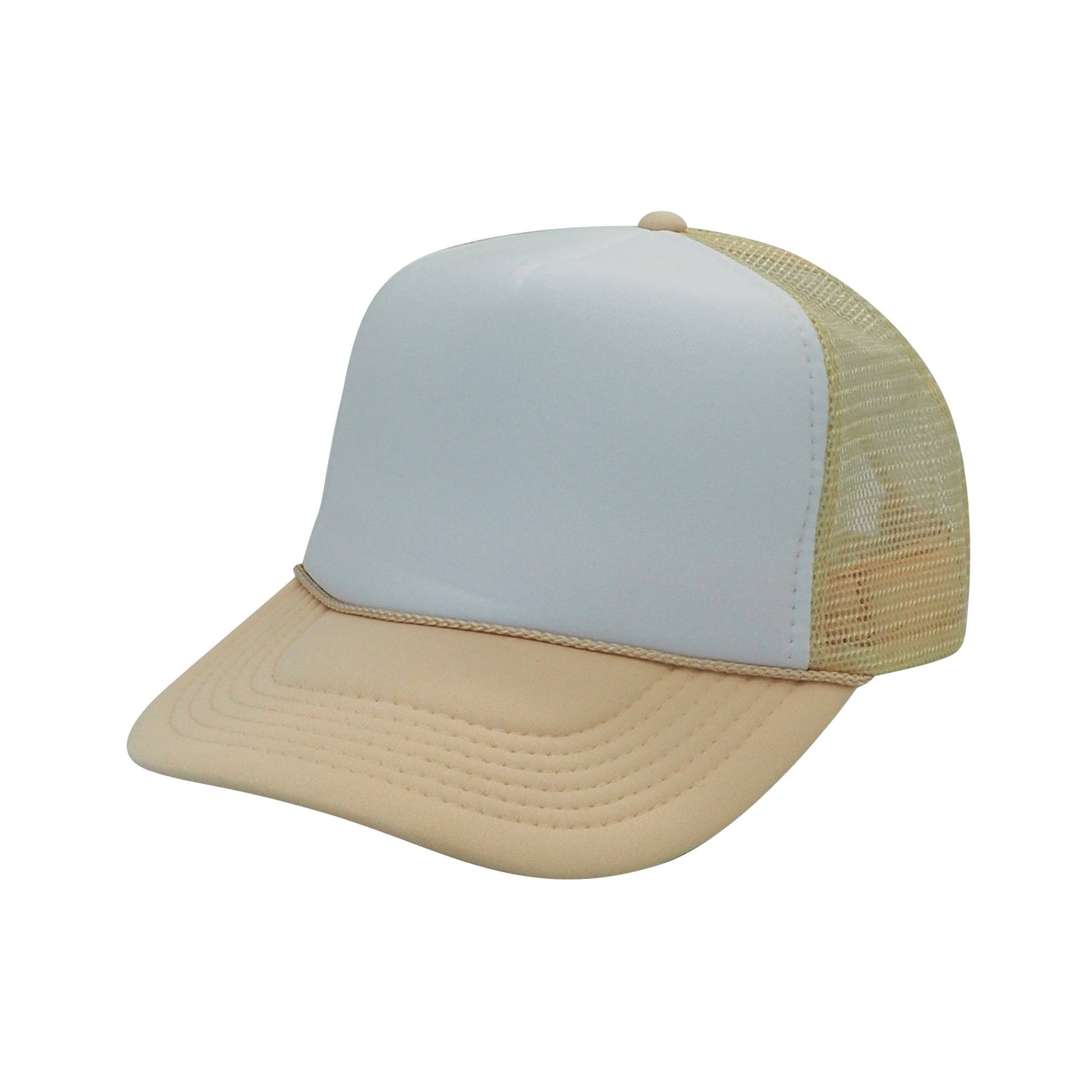 The Park Wholesale - Nissun Classic Trucker Baseball Hats Caps Foam Mesh Blank Solid Two Tone Snapback Adult Youth