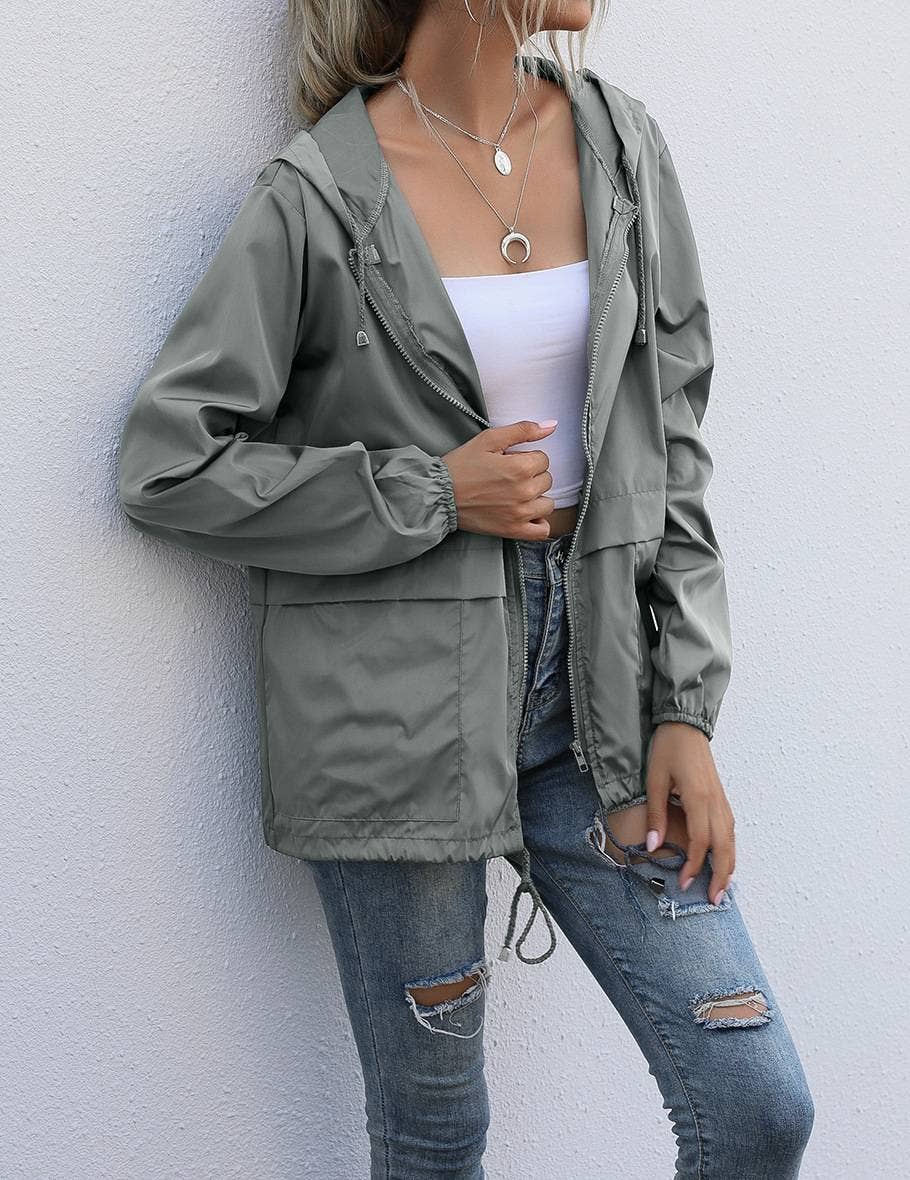 HIDDENBRAND - Hooded Zip up Windbreaker