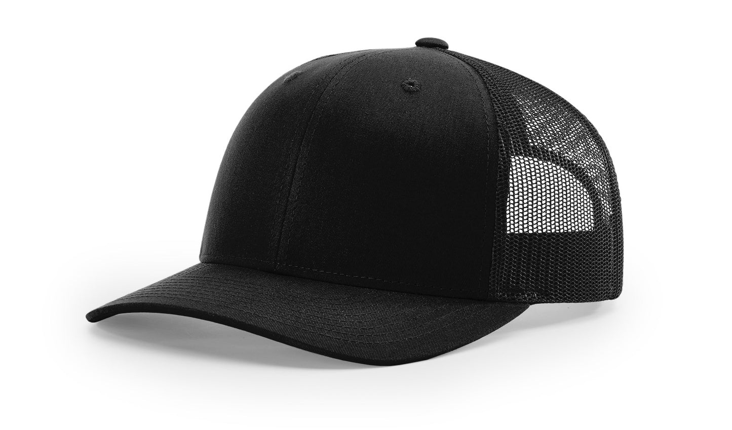 Richardson 112 Trucker Hat with custom leather patch