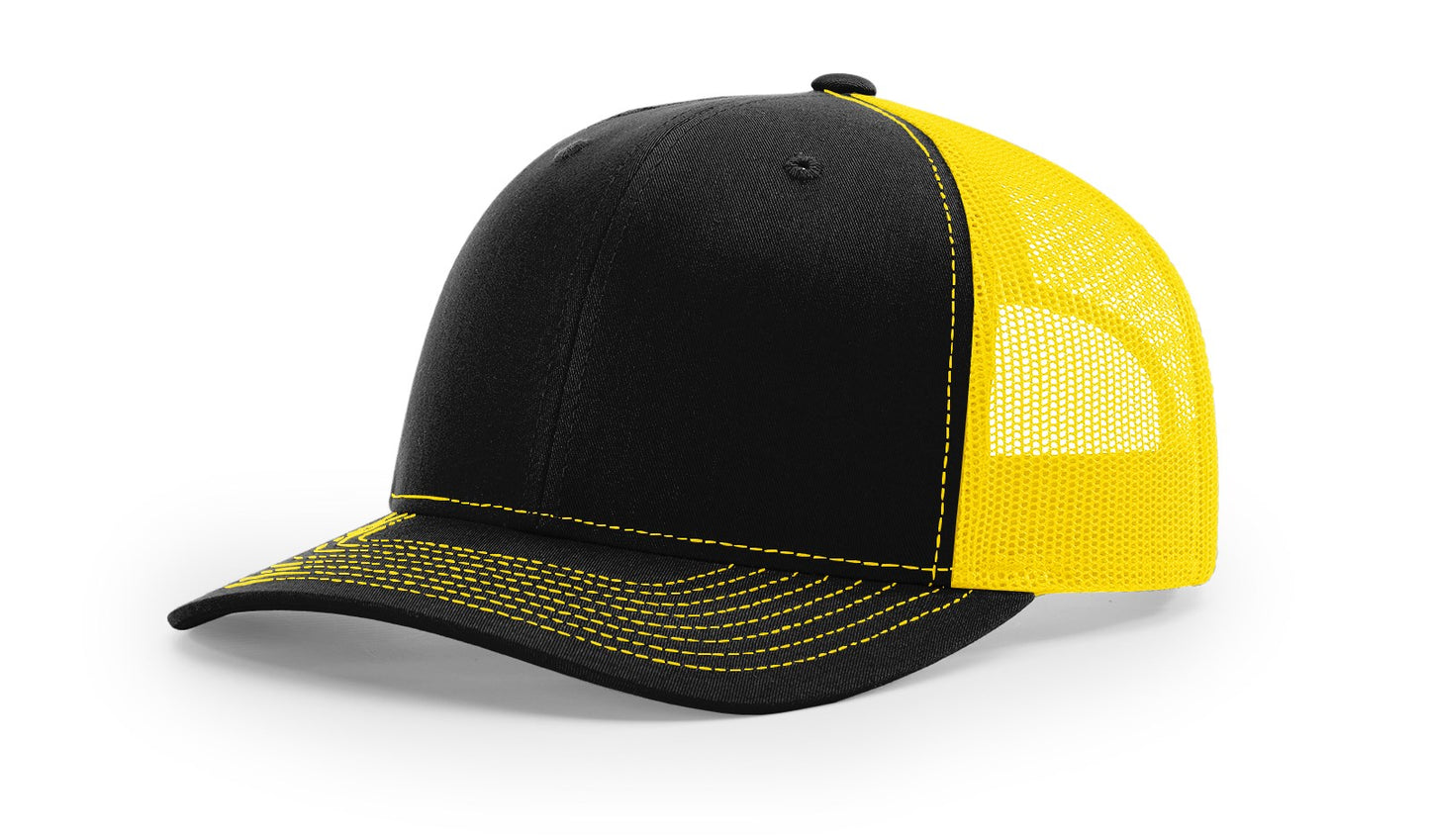 Richardson 112 Trucker Hat with custom leather patch