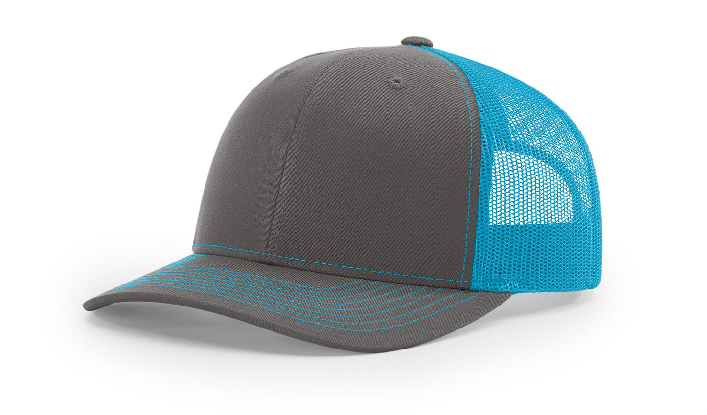 Richardson 112 Trucker Hat with custom leather patch