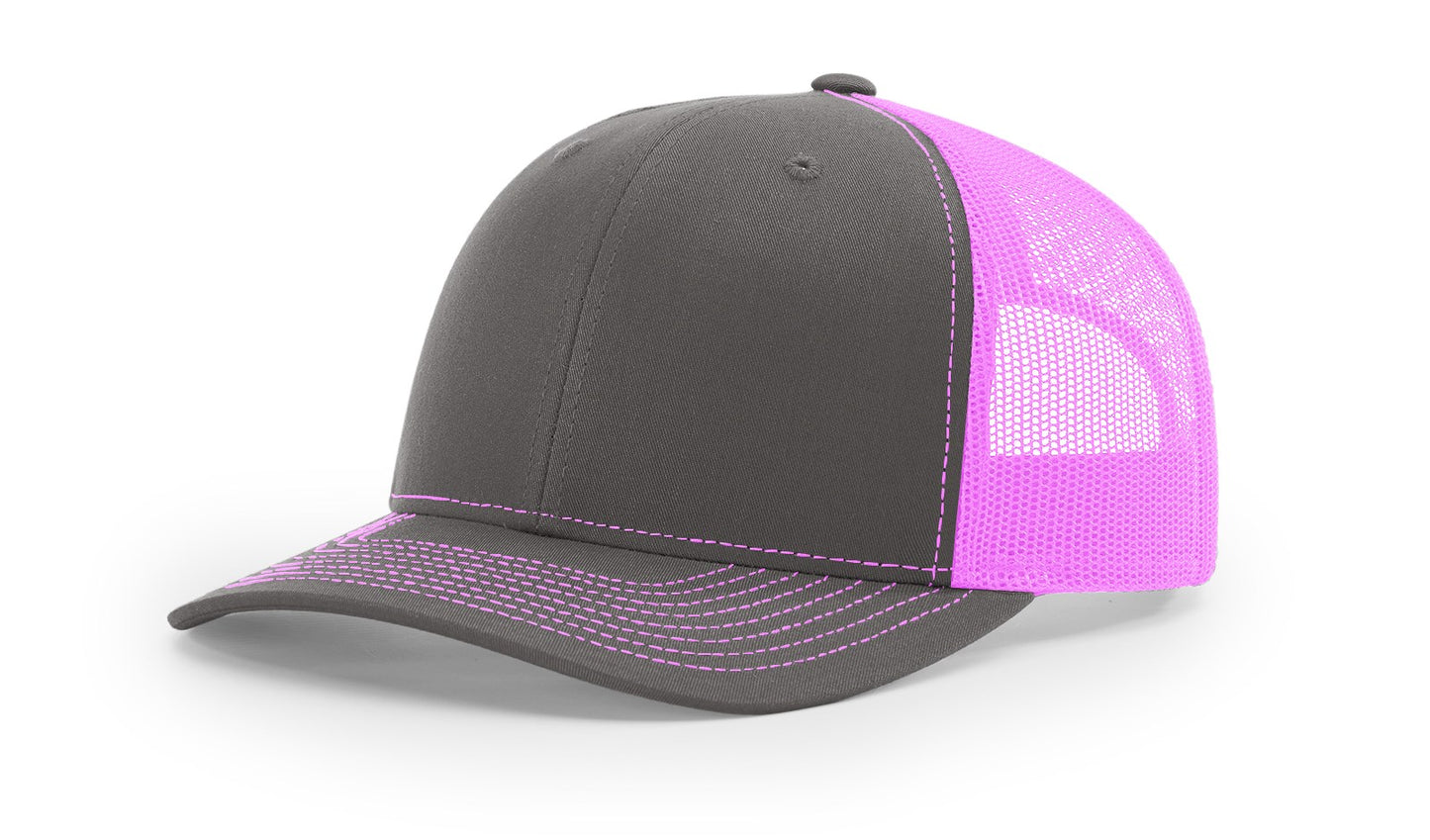 Richardson 112 Trucker Hat with custom leather patch