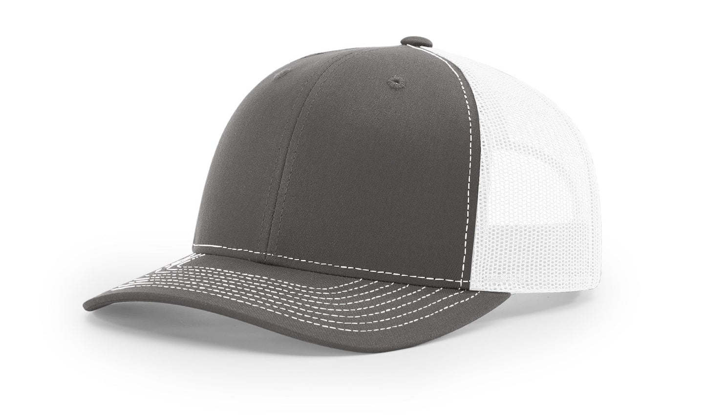 Richardson 112 Trucker Hat with custom leather patch