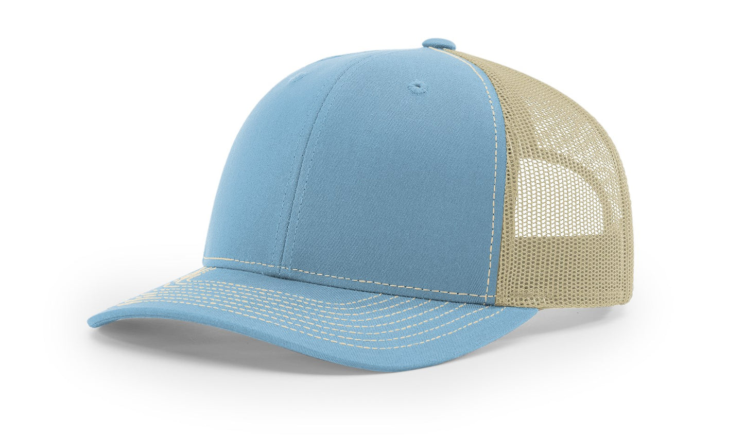 Richardson 112 Trucker Hat with custom leather patch