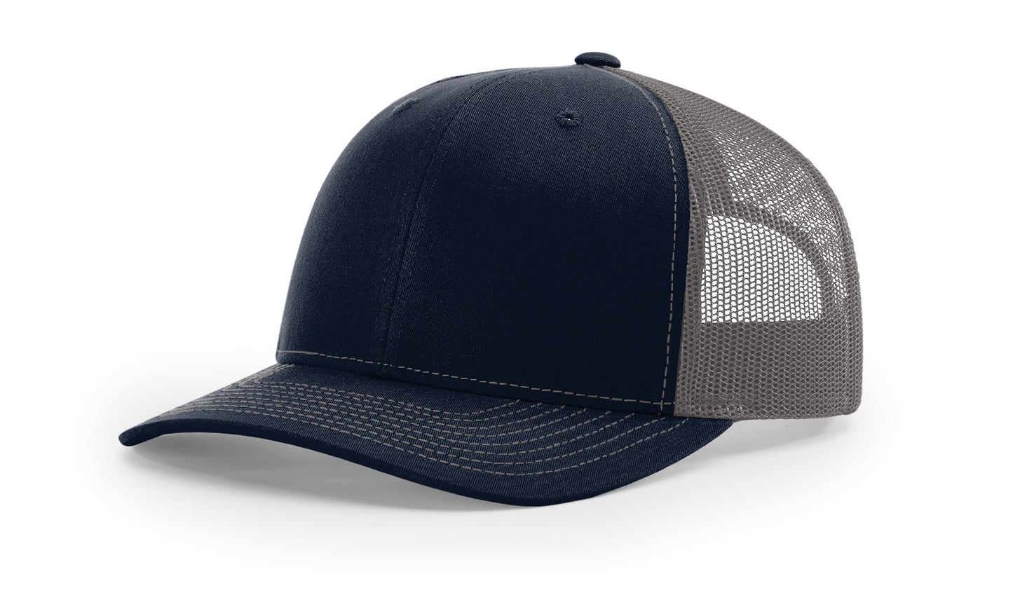 Richardson 112 Trucker Hat with custom leather patch