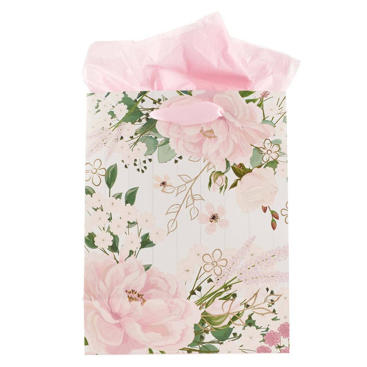 Christian Art Gifts - Gift Bag MD Pink I Love That You're My Mom