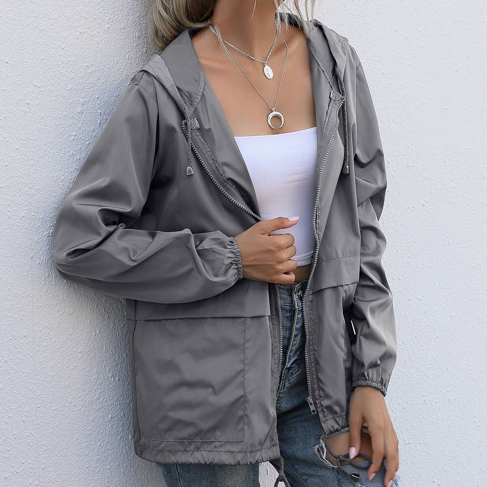 HIDDENBRAND - Hooded Zip up Windbreaker