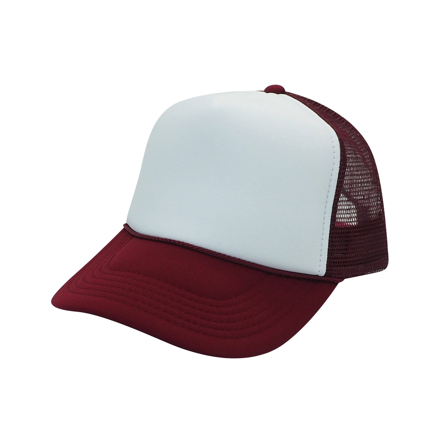 The Park Wholesale - Nissun Classic Trucker Baseball Hats Caps Foam Mesh Blank Solid Two Tone Snapback Adult Youth