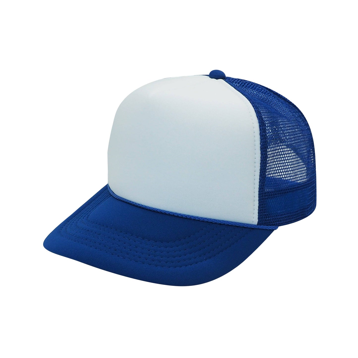 The Park Wholesale - Nissun Classic Trucker Baseball Hats Caps Foam Mesh Blank Solid Two Tone Snapback Adult Youth