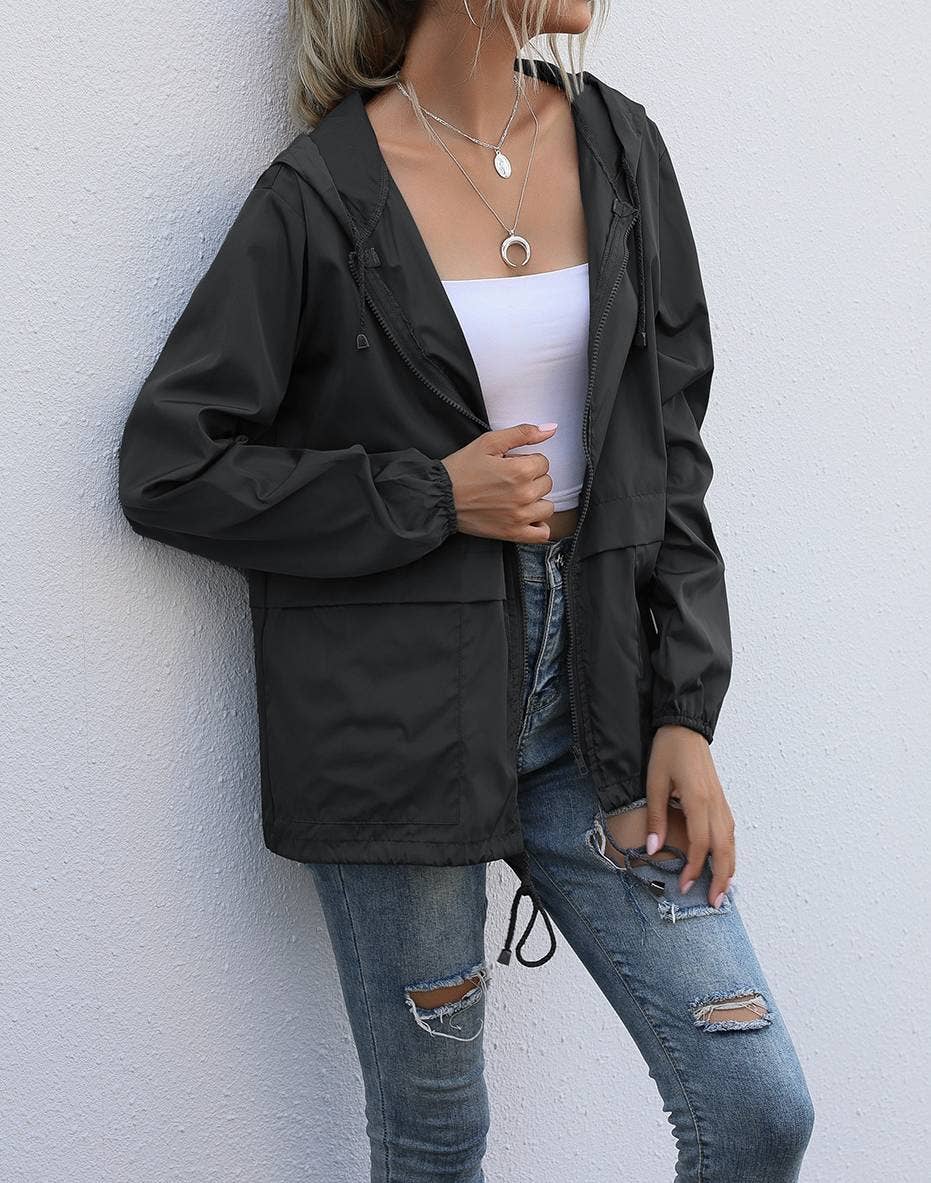 HIDDENBRAND - Hooded Zip up Windbreaker