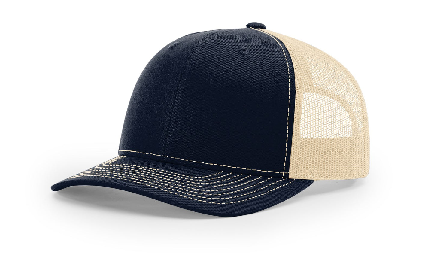 Richardson 112 Trucker Hat with custom leather patch