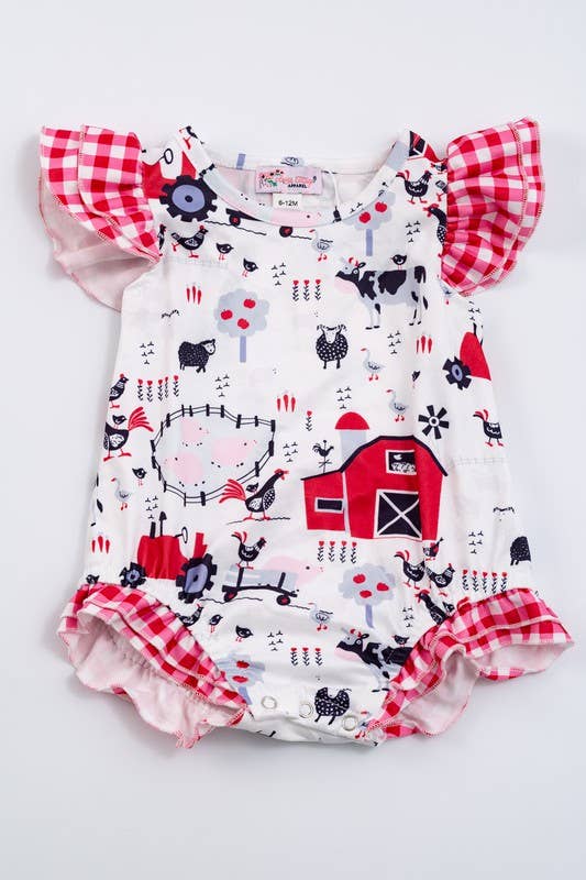 Clover Cottage - Red Barn Baby Summer Romper