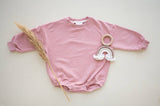 Addie Joy company - Oversized Cozy Romper - Pink Rose