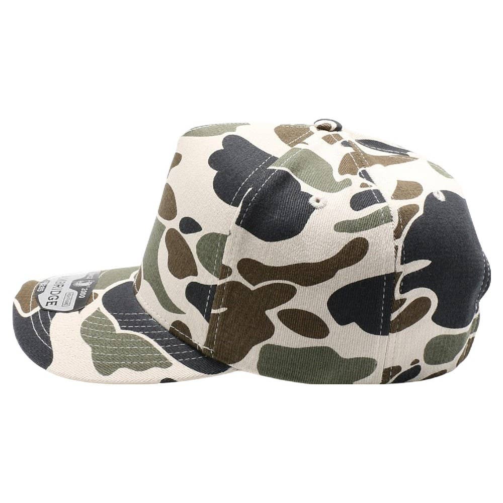 DOBBI - Five Panel Old School Camo High Frame