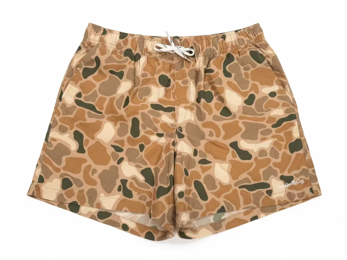 Kids' Brown Camo Performance Shorts