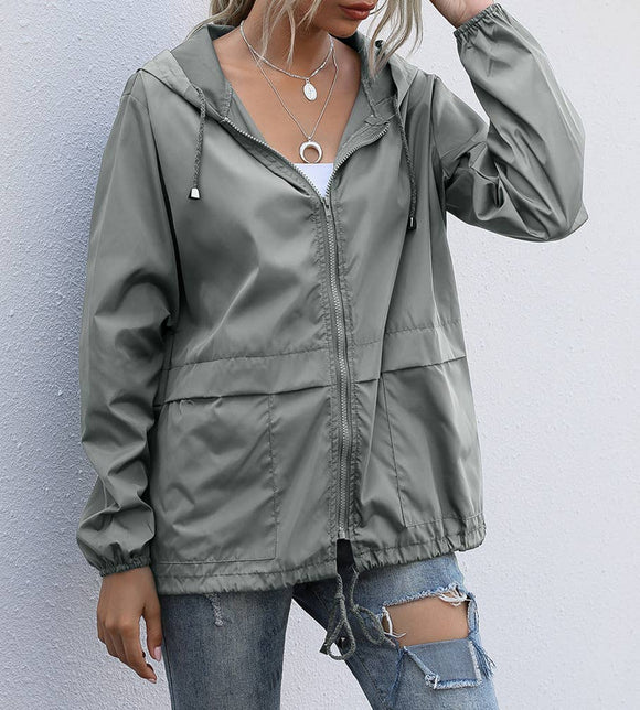 HIDDENBRAND - Hooded Zip up Windbreaker