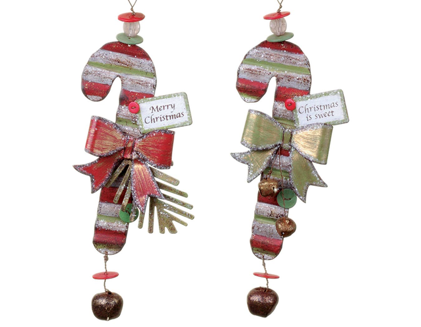 Sunset Vista Designs - Candy Cane Ornament 2 Asst