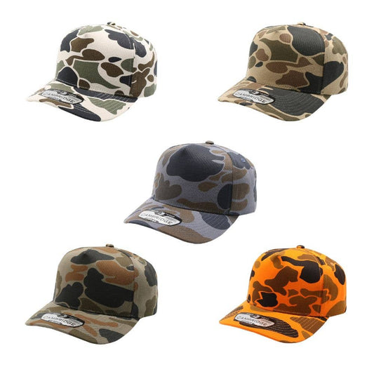 DOBBI - Five Panel Old School Camo High Frame