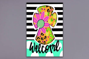 MAGNOLIA LANE - Welcome Flower Cross GF
