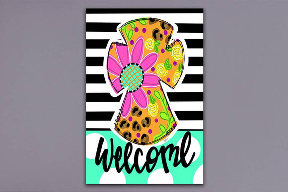MAGNOLIA LANE - Welcome Flower Cross GF