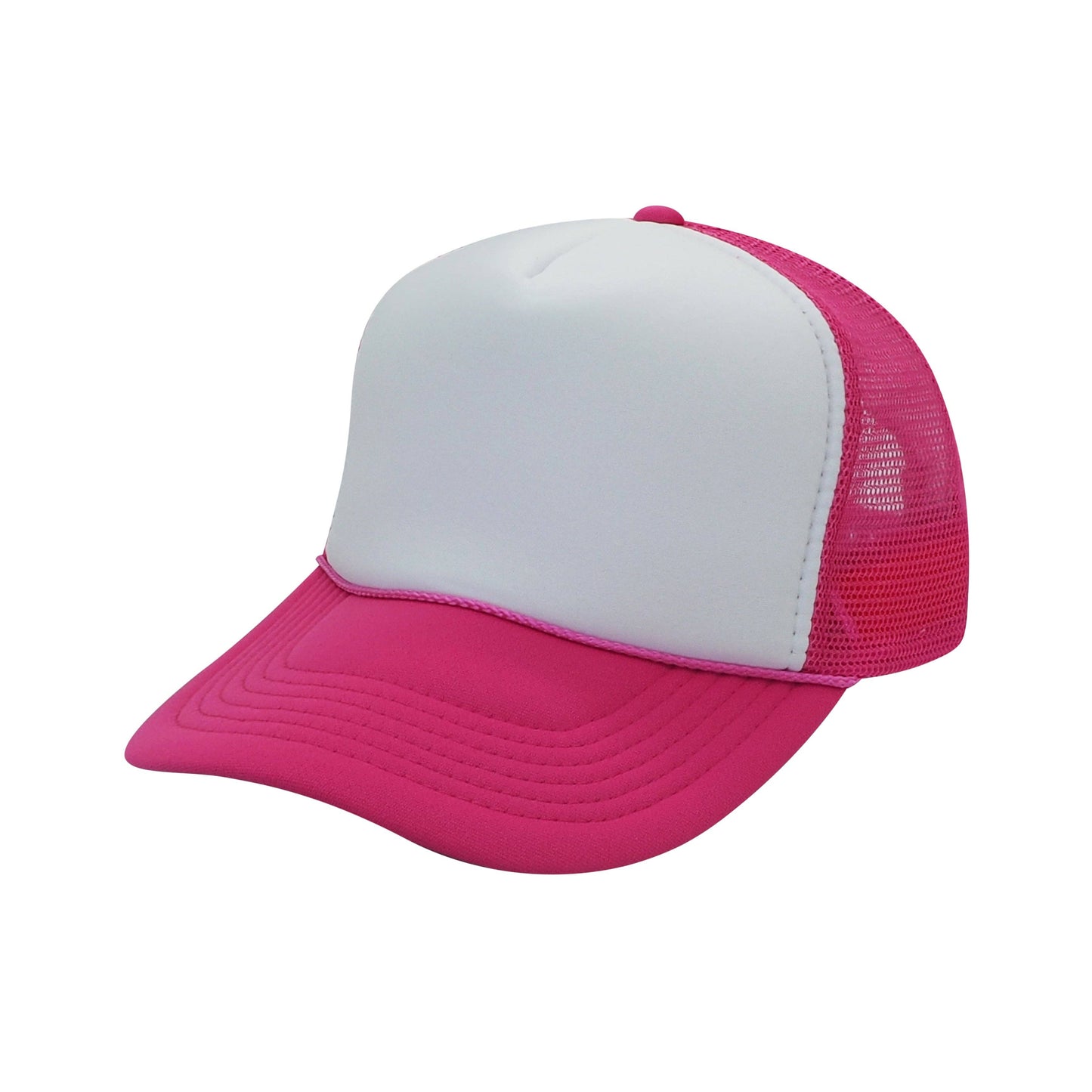 The Park Wholesale - Nissun Classic Trucker Baseball Hats Caps Foam Mesh Blank Solid Two Tone Snapback Adult Youth