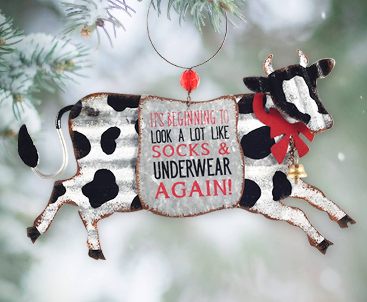 Sunset Vista Designs - Cow Ornament