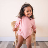 Addie Joy company - Oversized Cozy Romper - Pink Rose