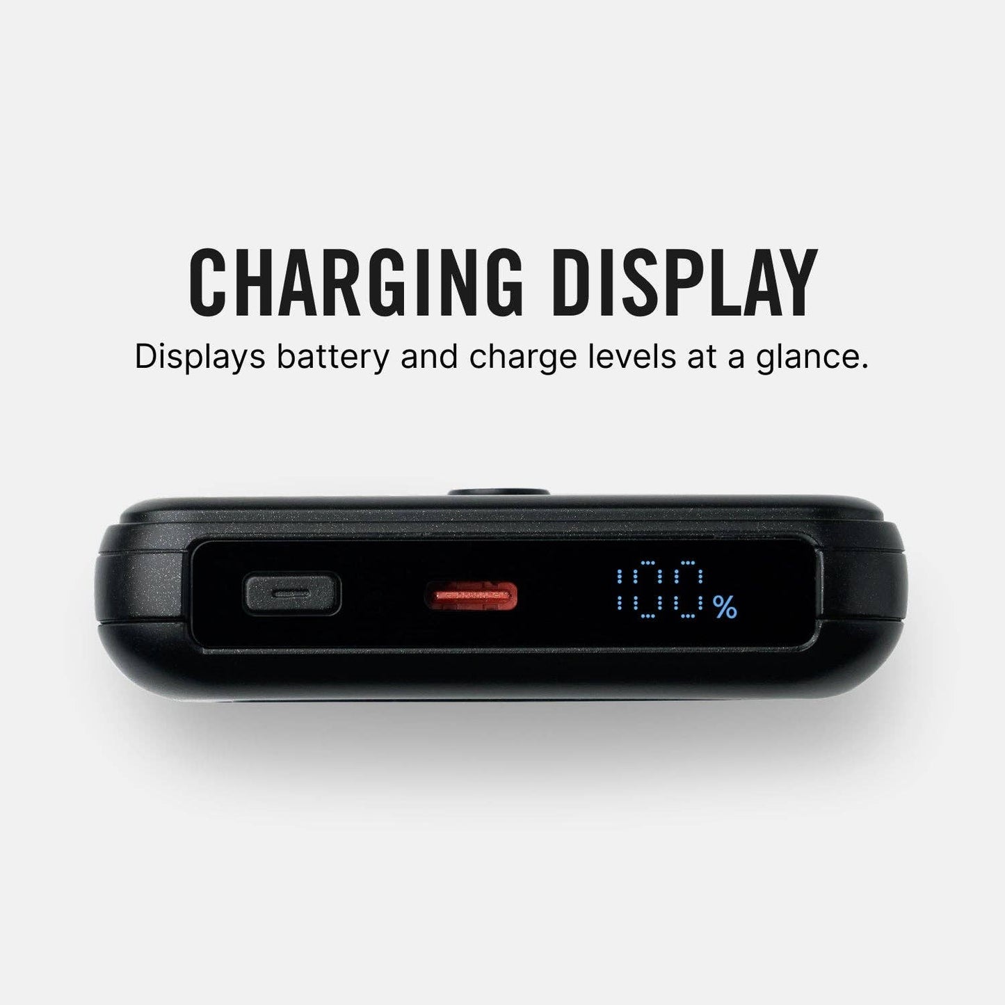 Ridge Power Bank - 10k mAh - Matte Black