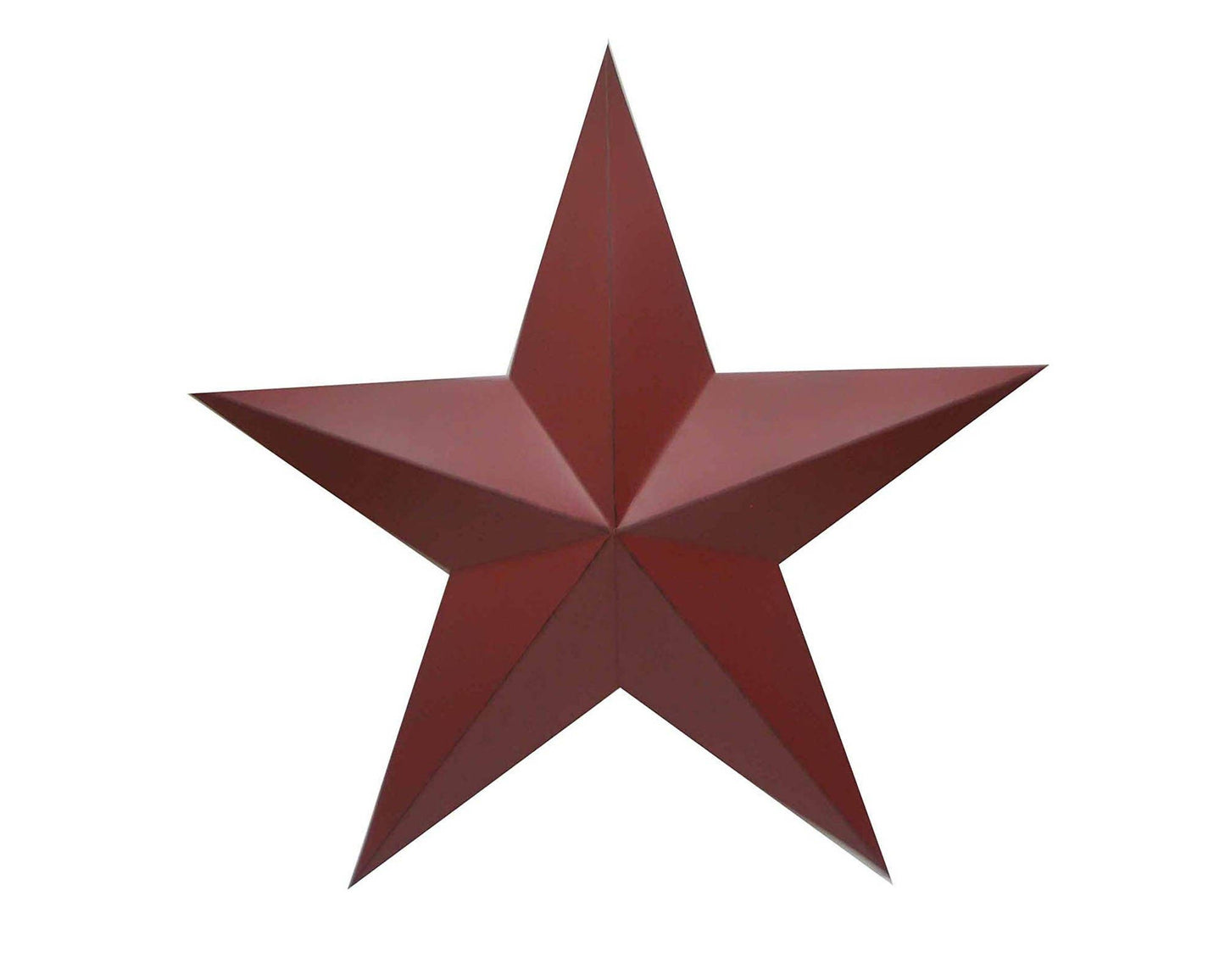 Birch Maison - Antique Tin Star: 11" Tall Barn-Red