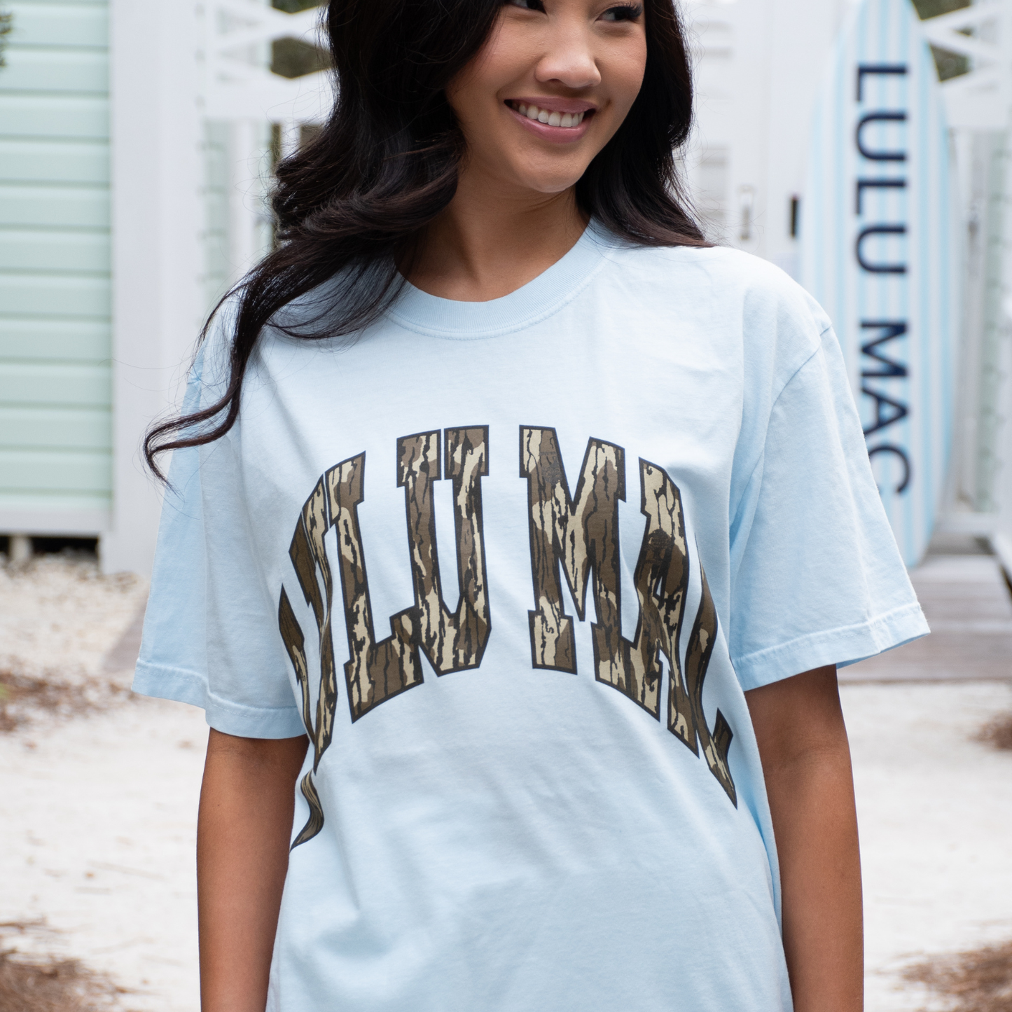 LM-MO-1000  Mossy Oak Bottomland Adult Chambray Comfort Colors Mossy Oak Tee