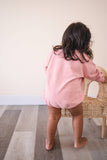 Addie Joy company - Oversized Cozy Romper - Pink Rose