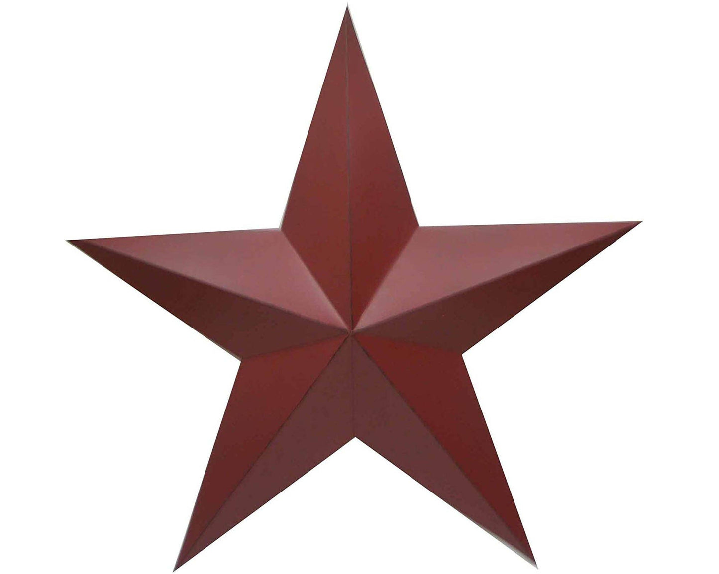 Birch Maison - Antique Tin Star: 11" Tall Barn-Red