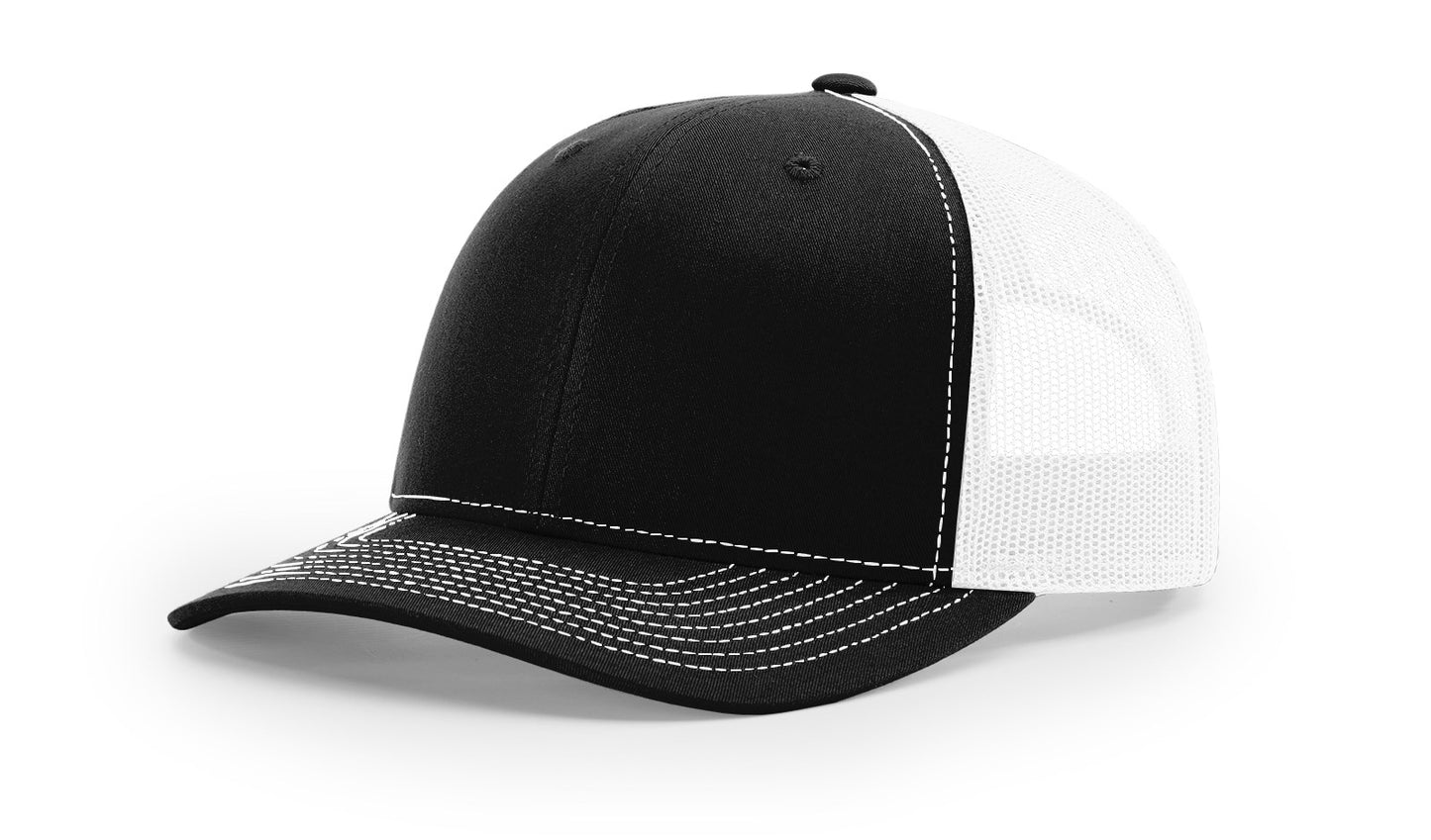 Richardson 112 Trucker Hat with custom leather patch