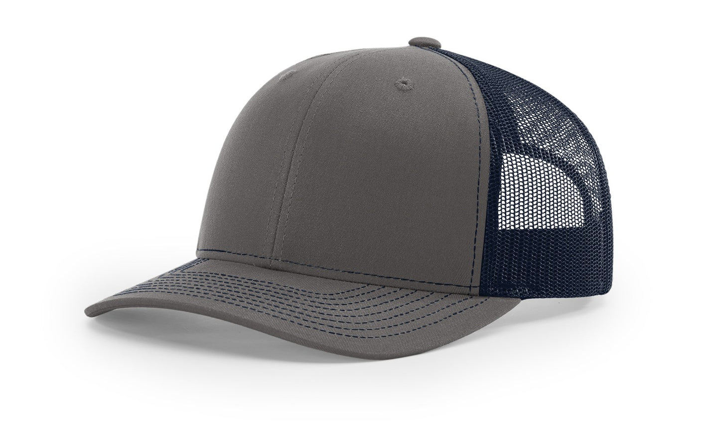 Richardson 112 Trucker Hat with custom leather patch