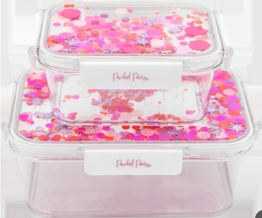 Sweet tart confetti storage container set of 2