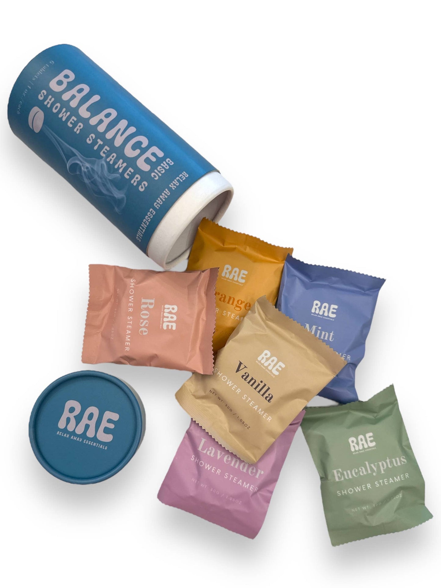 Relax Away Essentials - Balance Shower Steamers 6 Pack 