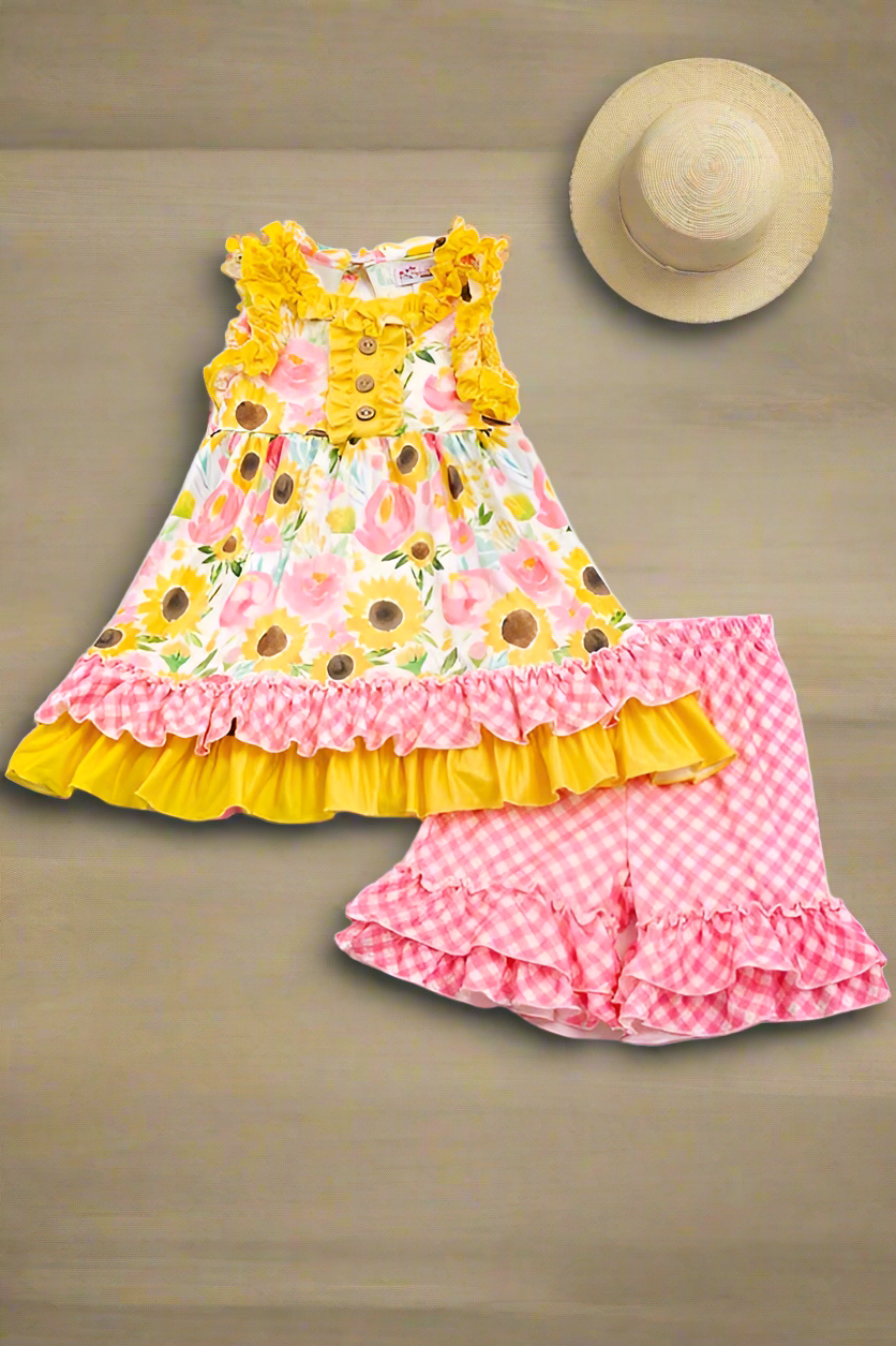 Clover Cottage - Sunflower Blooms Girls Set