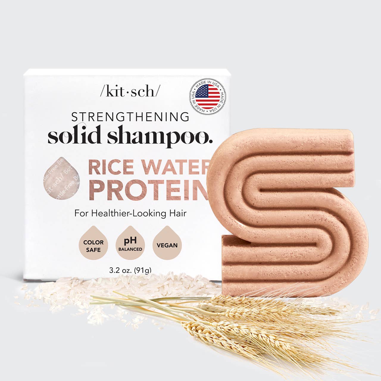 KITSCH - Rice Water Protein Shampoo Bar for Hair Growth