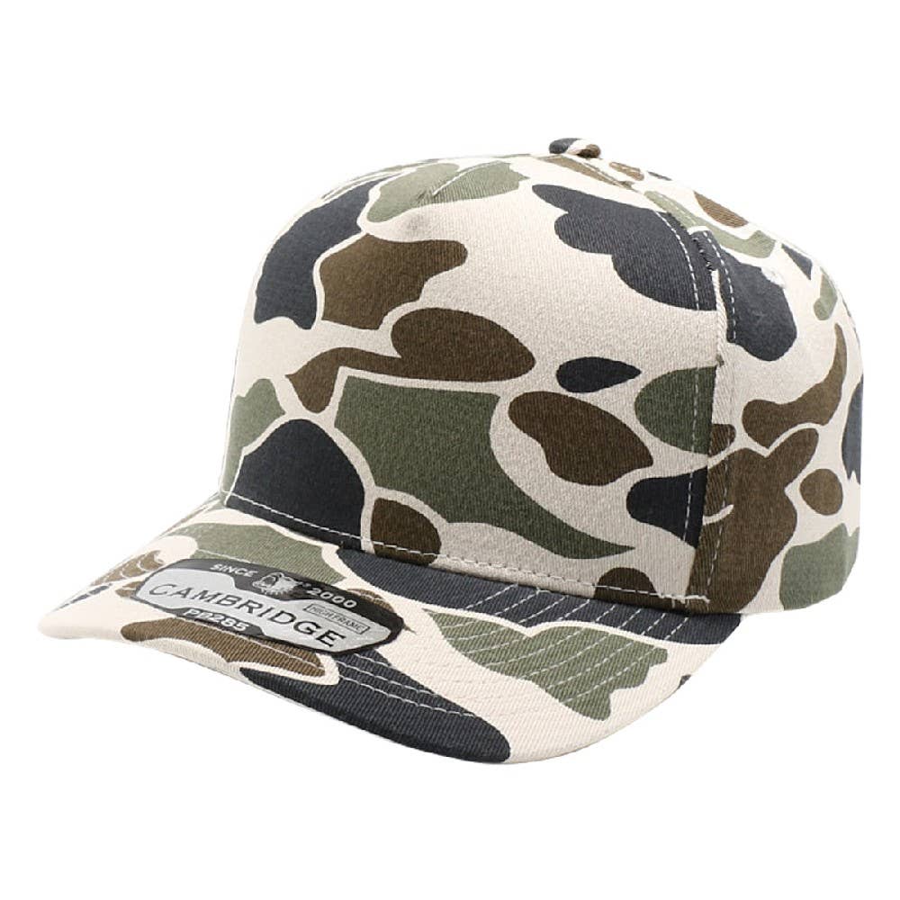 DOBBI - Five Panel Old School Camo High Frame