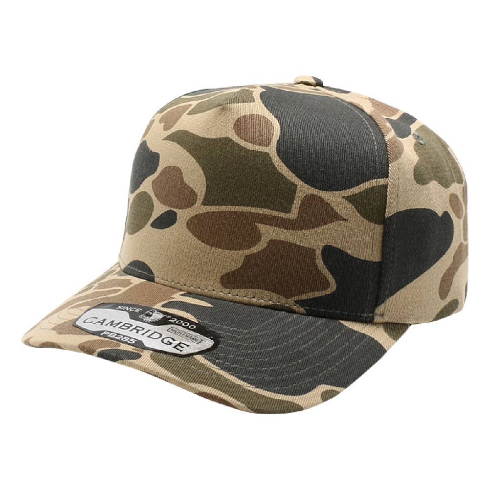 DOBBI - Five Panel Old School Camo High Frame