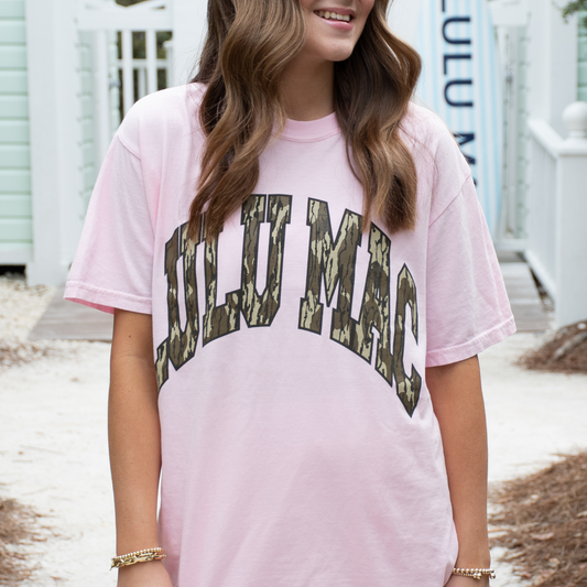 LM-MO-1000 Mossy Oak Bottomland Adult Blossom Comfort Colors Mossy Oak Tee