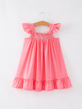 Rylee Faith Designs - Summer Girls Watermelon Ruffle Slip Dress Two-piece Set