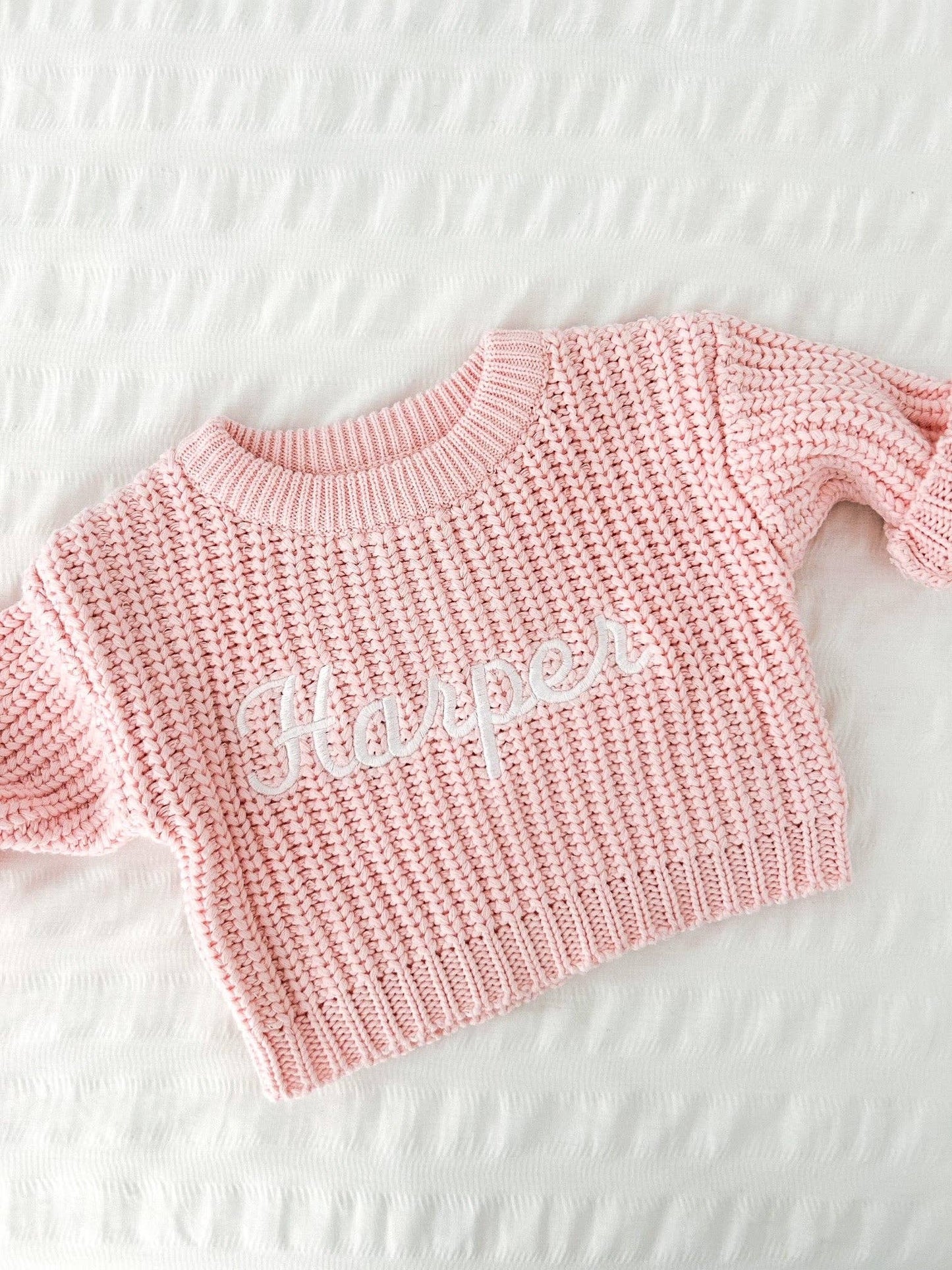 CHUNKY KNIT SWEATER - PINK