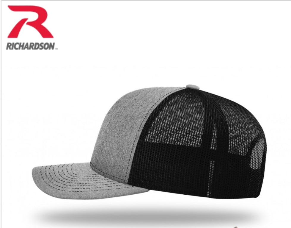Richardson 112 Trucker Hat with custom leather patch